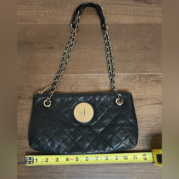 DKNY Black Leather Napa Quilted Crossbody Purse Pre-Owned Fair Condition - Picture 5 of 16